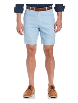 Men's Linen-Blend Flat Front Shorts