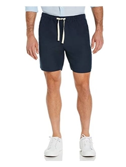 Men's Linen-Blend Pull on Drawstring Short