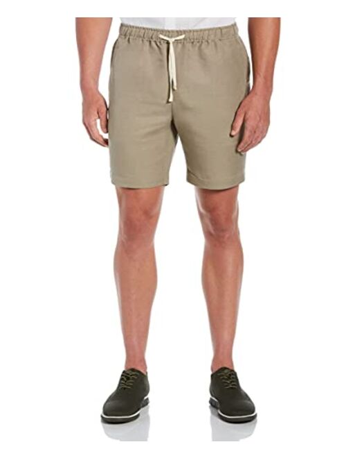 Cubavera Men's Linen-Blend Pull on Drawstring Short