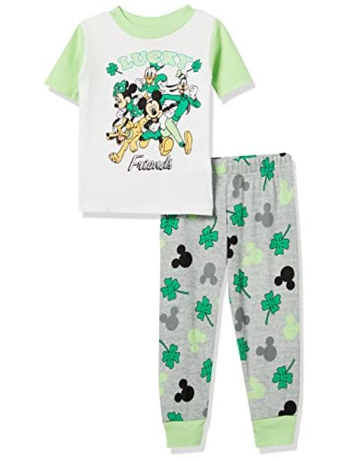 Disney Kids' Baby Minnie and Mickey Seasonal Cotton Pajamas