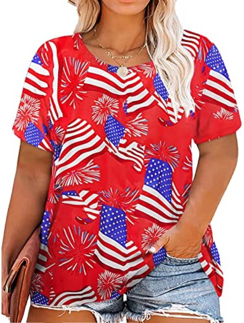 Chulianyouhuo Women's American Flag Patriotic Tank Tops Summer Sleeveless Casual Funny 4th of July Shirt Tee