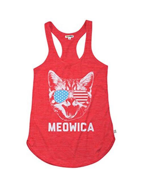 Tipsy Elves Tank Top for Women with Game Changing Patriotic Animal Themed Women’s Tops