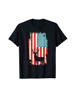 American Deer Hunter Patriotic T Shirt For men Women