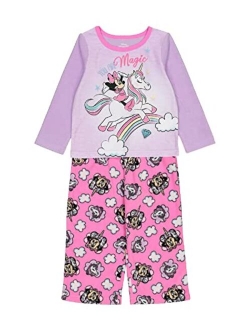 Girls Little Minnie Mouse Pajama Set