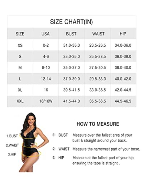 Yonique Women's One Piece Bathing Suit One Shoulder Swimsuit Cutout Swimwear Monokini