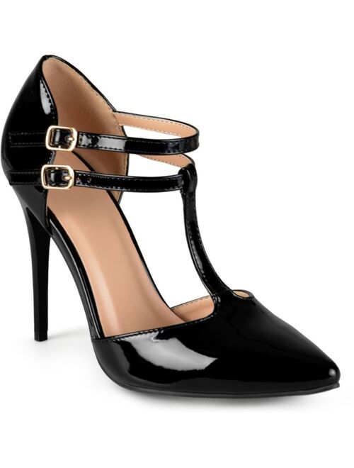 Journee Collection Womens Classic T-Strap Pumps