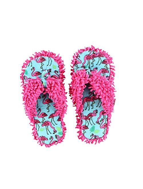 Lazy One Spa Flip-Flop Slippers for Women, Girls' Fuzzy House Slippers