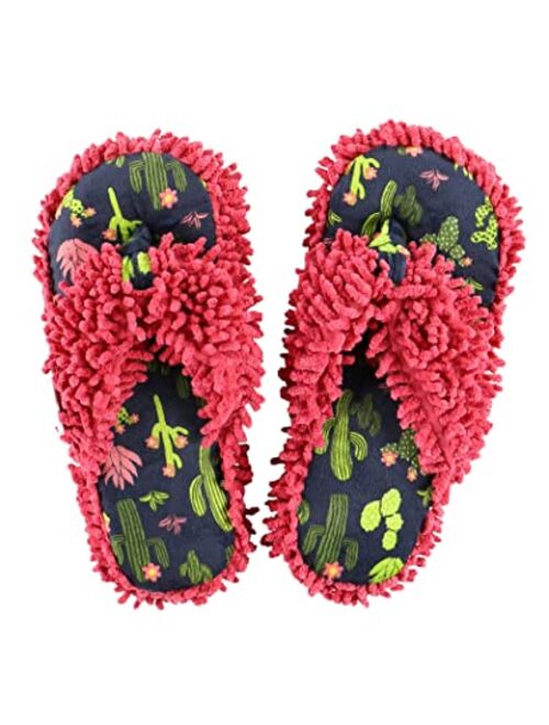 Lazy One Spa Flip-Flop Slippers for Women, Girls' Fuzzy House Slippers