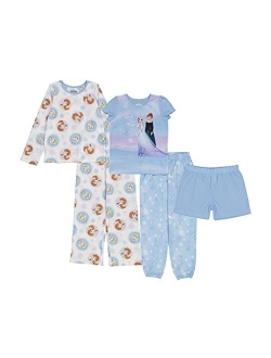 Girls' Frozen Minnie Princess 5-Piece Pajama Set