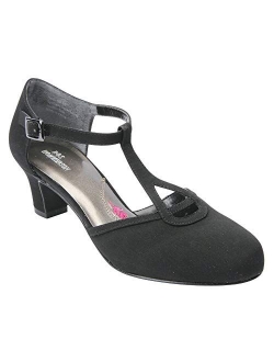 Ros Hommerson Women's Heidi Comfortable T-Strap Pump