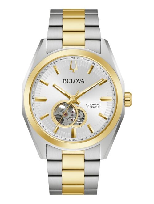 Buy Bulova Men's Automatic Surveyor Gold-Tone Stainless Steel Bracelet ...