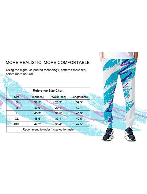 RAISEVERN Men/Women Sweatpants Funny Joggers Pants Sports Trousers with Drawstring