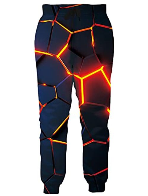 RAISEVERN Men/Women Sweatpants Funny Joggers Pants Sports Trousers with Drawstring