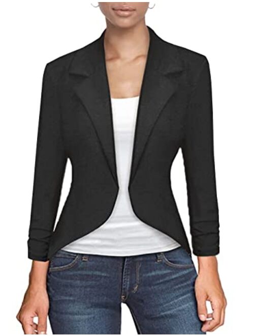 Hybrid & Company Womens Office High Low Blazer Jacket Made in USA