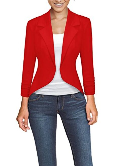 Hybrid & Company Womens Office High Low Blazer Jacket Made in USA