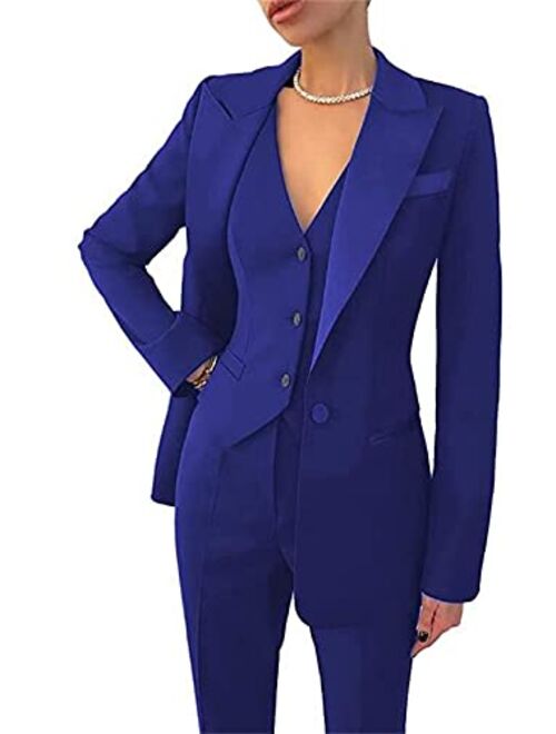 LIBODU Women Pantsuits Wedding Tuxedos Party Wear Suits Formal Business Suits