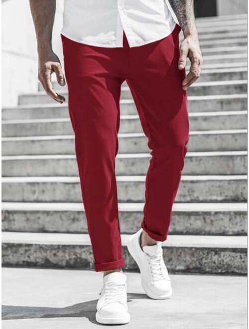 Shein Men Solid Tapered Pants