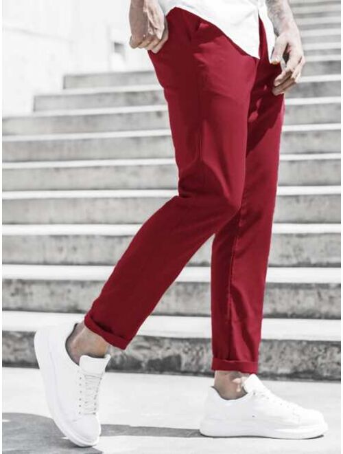 Shein Men Solid Tapered Pants