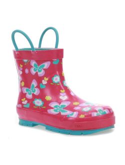 Butterfly Shorty Girls' Waterproof Rain Boots