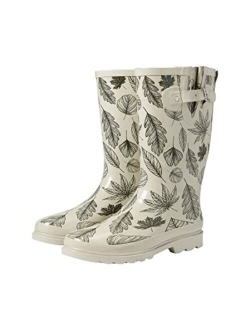 Printed Tall Waterproof Rain Boot