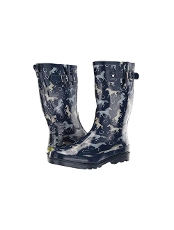 Printed Tall Waterproof Rain Boot