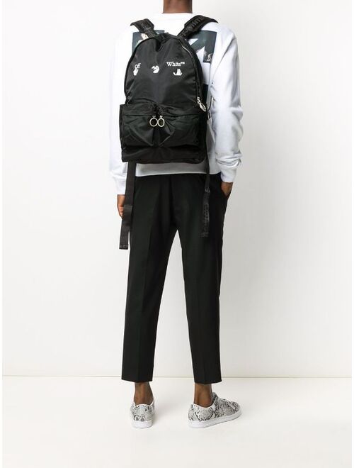 Off-White logo-print backpack