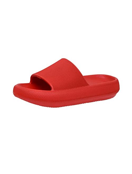 Cushionaire Women's Feather recovery slide sandals with +Comfort