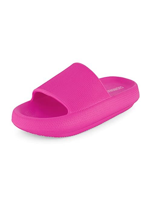 Cushionaire Women's Feather recovery slide sandals with +Comfort