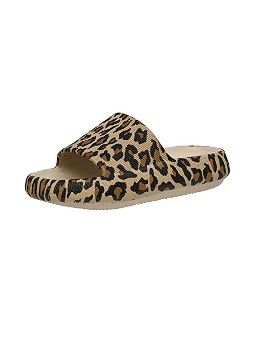 Cushionaire Women's Feather recovery slide sandals with +Comfort