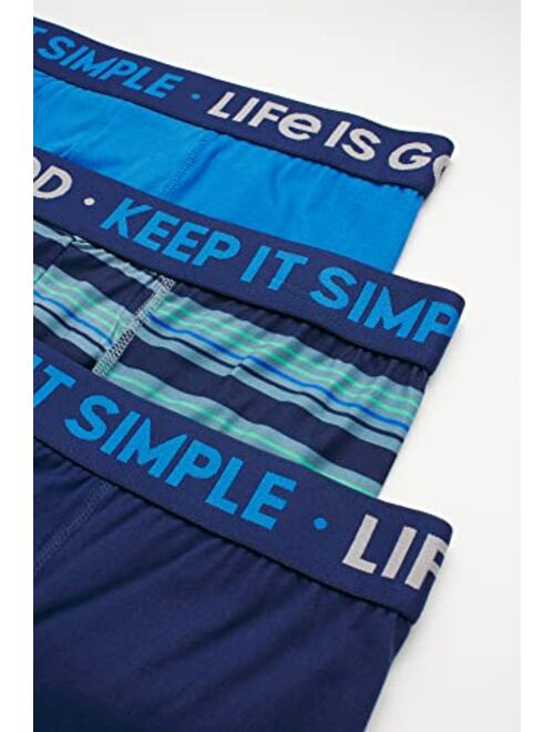 Life is Good Men's Underwear - Super Soft Boxer Briefs (3 Pack)