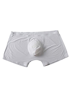 LBJTAKDP Mens Underwear Summer Cooling Seamless Trunks Tagless Sexy Boxer Brief Comfortable Shorts Breathable Soft