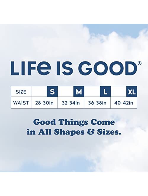 Life is Good Men's Underwear - Super Soft Boxer Briefs (6 Pack)