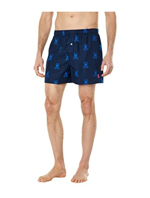 Psycho Bunny mens 100% Cotton Wovens Boxer - Single Pack