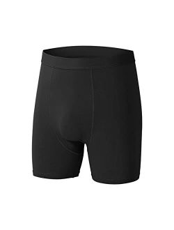 THMANUFACLOT Boxer Briefs For Men Men's Underwear Cotton High Waist Large Size Loose Boxer Boxers