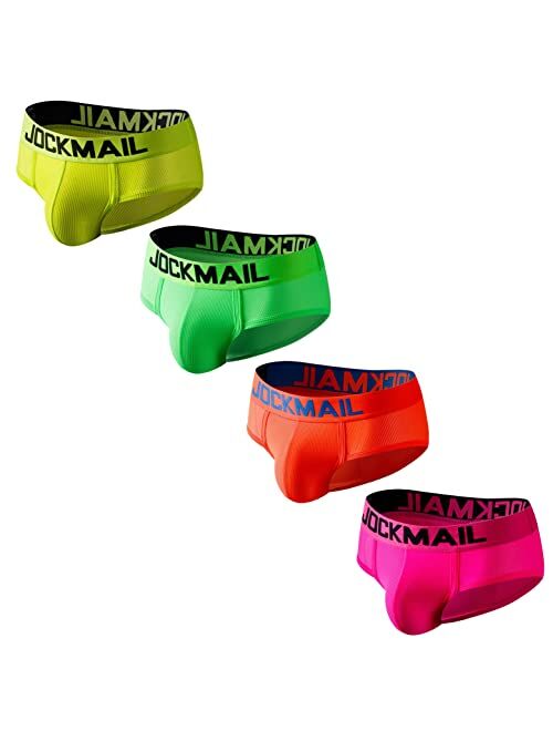 JOCKMAIL 4PCS/Pack Mens Underwear Briefs Comfort Mens Briefs Breathable Mens Underwear