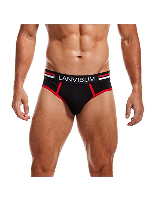 UVAJ Men's Underwear Briefs Soft Comfort Pouch Briefs Mens Underwear Cotton Underpants Breathable Athletic Brief for Men