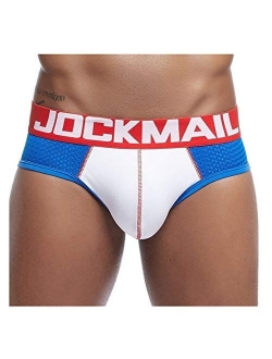 JOCKMAIL Mens Underwear Briefs Comfortable Low Waist Men Briefs Underwear Slim Fit Underpants Men Underpants