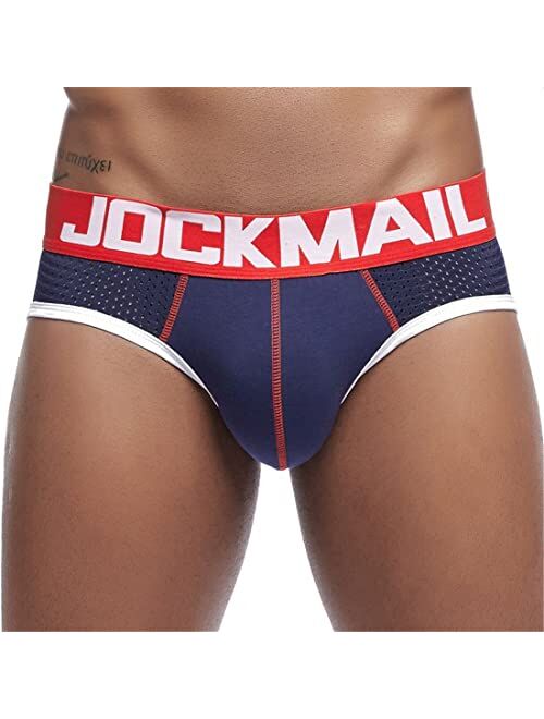 JOCKMAIL Mens Underwear Briefs Comfortable Low Waist Men Briefs Underwear Slim Fit Underpants Men Underpants