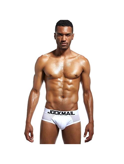 JOCKMAIL Mens Underwear Briefs Comfortable Low Waist Men Briefs Underwear Slim Fit Underpants Men Underpants