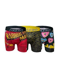 Aeropostale Simpson's Mens Performance Boxer Brief Poly Spandex Men's Boxer Brief Sports Underwear