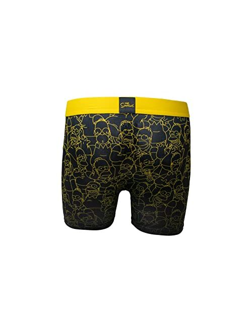 Aeropostale Simpson's Mens Performance Boxer Brief Poly Spandex Men's Boxer Brief Sports Underwear