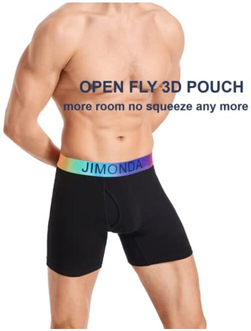 Jimonda Mens Underwear Boxer Briefs Made of Bamboo Rayon & Copper Fibre with Fly Pouch in 3/4/5 Pack