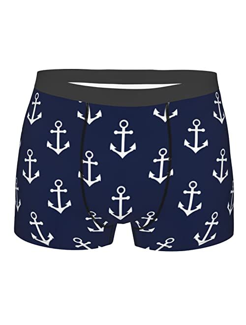 PPFINE Fleur De Lis Golden Glitter Boxer Briefs Men's Underwear Breathable Comfort Shorts Trunks Waistband Underpants S-XXL