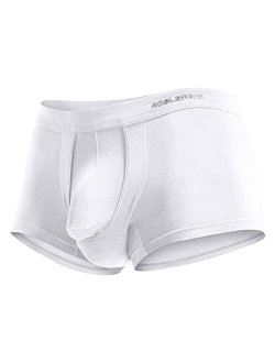 Saohuo Men's Boxer Briefs Sexy Elephant Nose Style Ball Hammock Pouch Underwear Breathable Ice Silk Comfortable Underwear