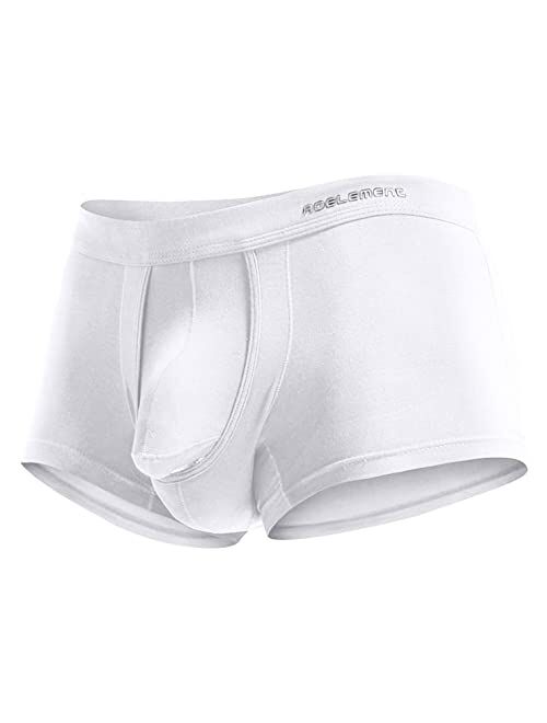 Saohuo Men's Boxer Briefs Sexy Elephant Nose Style Ball Hammock Pouch Underwear Breathable Ice Silk Comfortable Underwear