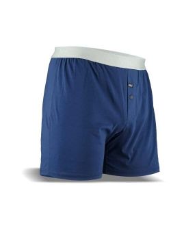 NTH DEGREE UNDERWEAR Dress Blue Relaxed Fit Boxer in Pima Cotton