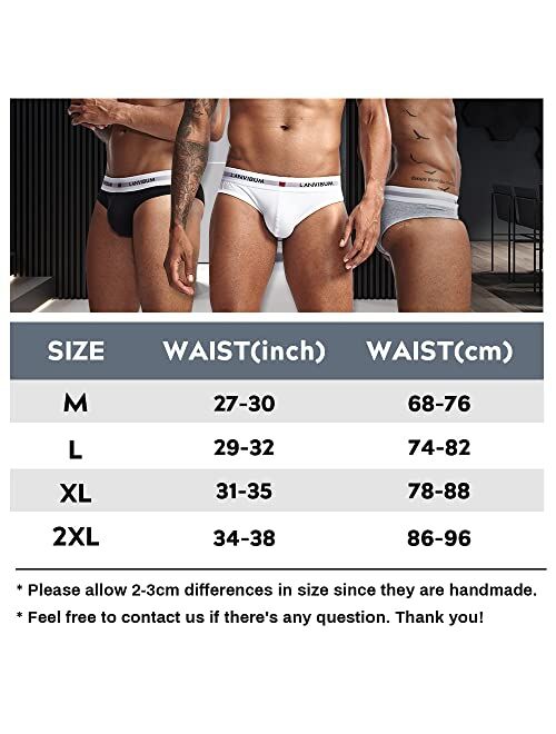 HOOFESAN Mens Underwear Briefs Pack Cotton Wide Waistband Summer Breathable Underpant Multipack