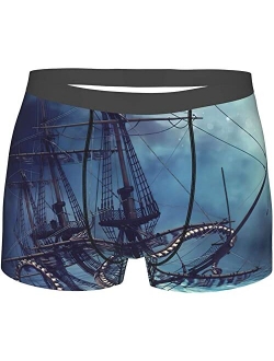 SHAMZBEST Mens Boxer Briefs Men's Underwear Soft Shorts Comfortable Breathable Printed