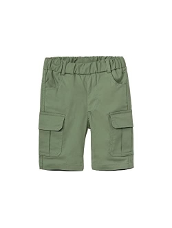 Mud Kingdom Little Boys Twill Cargo Shorts Summer Holiday