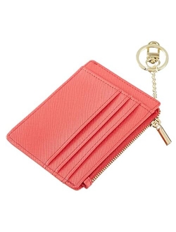 Sodsay Card Case Slim Front Pocket Wallet for Women Credit Card Holder with Keychain